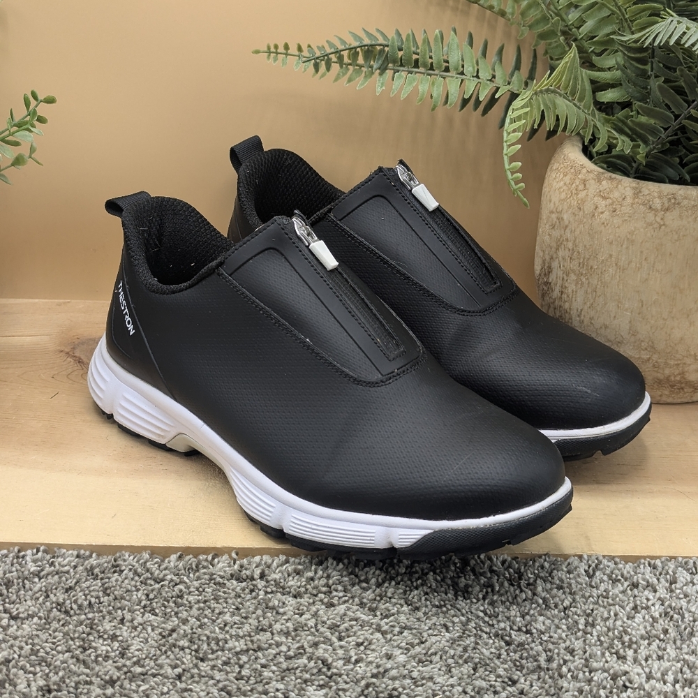 Thestron Mens Size 10 Waterproof Golf Shoes Black